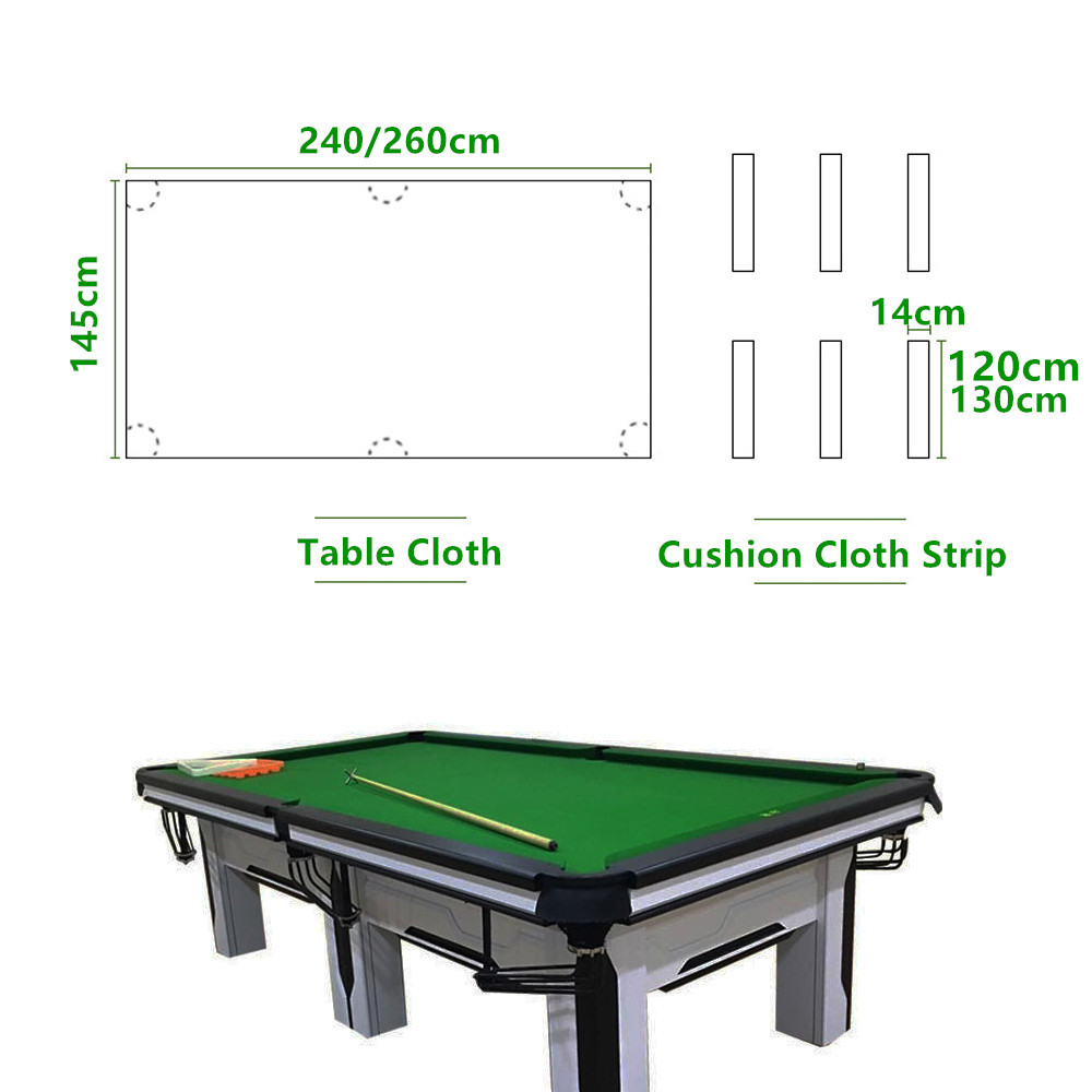 Durable Nylon Worsted Wool Entertainment Snooker Table Felt Accessories
