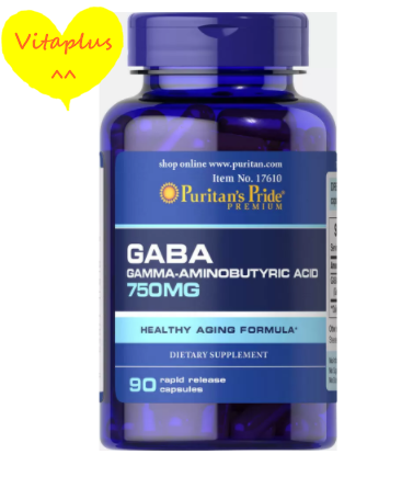 Puritan's Pride GABA (Gamma Aminobutyric Acid) 750 Mg / 90 Capsules