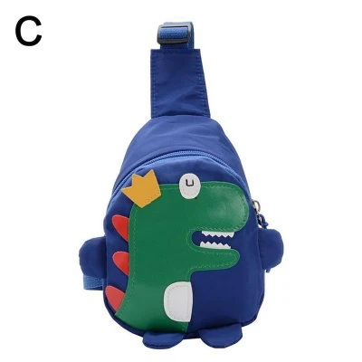 1 PCS Children 39;s BagTrendy Cute Messenger Bag Children 39;s Zipper Bag Satchel Cartoon Dinosaurs with O7F5