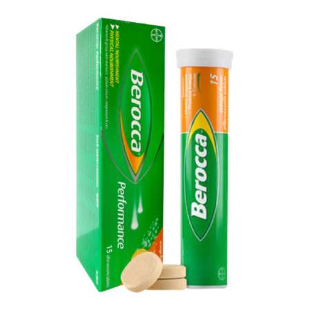 Berocca วิตามินรวมรสส้ม (15เม็ด x 2กล่อง)