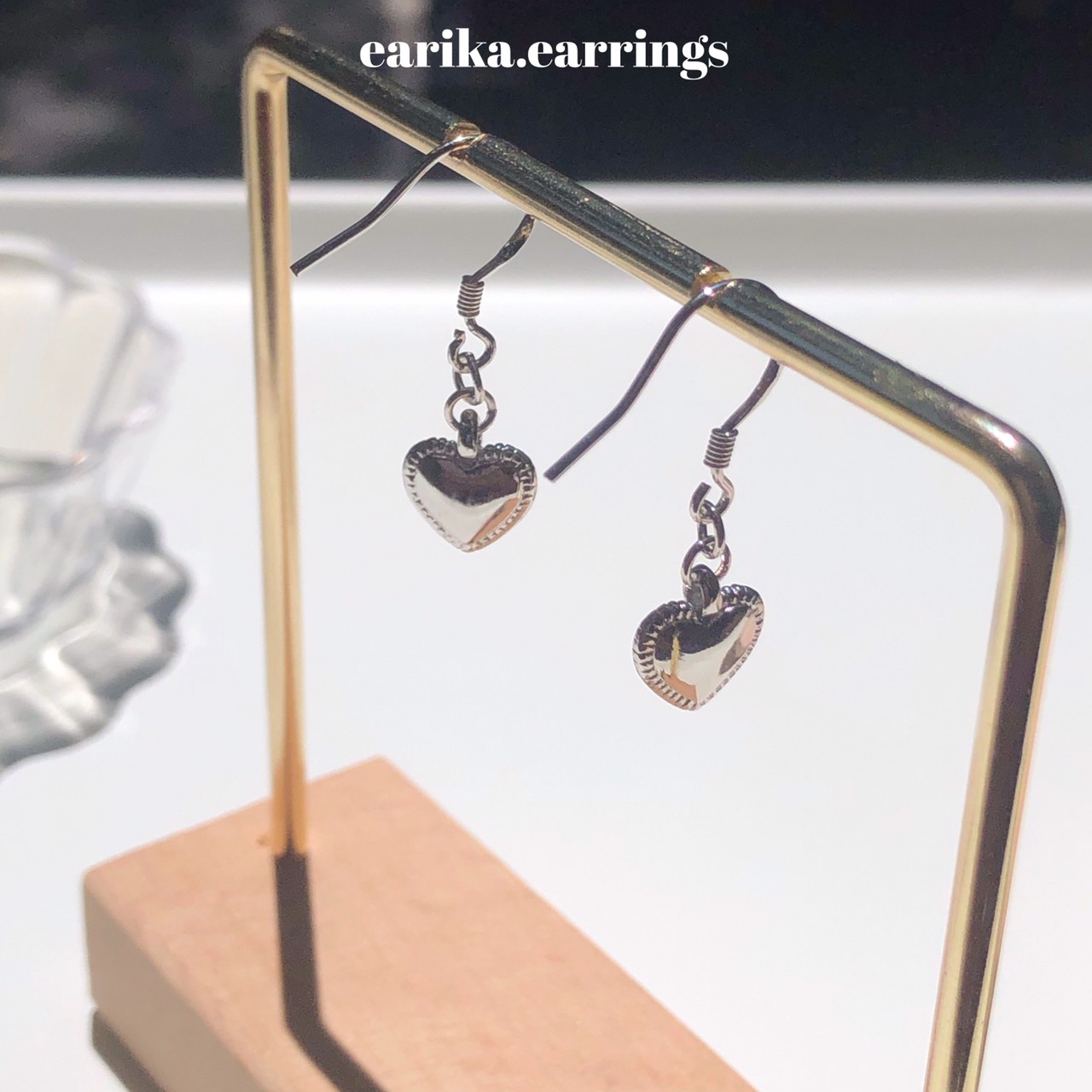 earika.earrings - silver sweetheart ต่างหูก้านเงินแท้ เหมาะสำหรับคนแพ้ง่าย