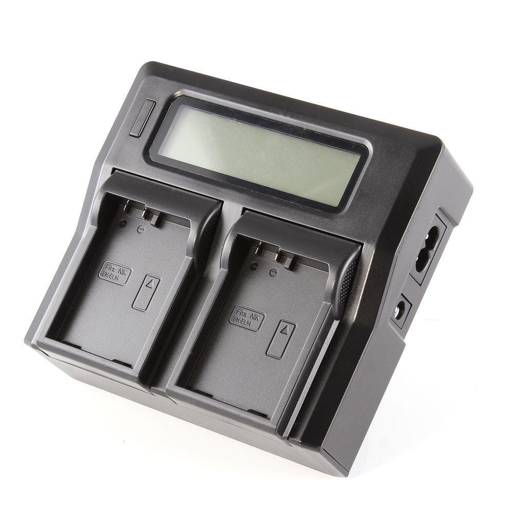 Battery Charger USB LCD For Nikon D5600 , D5500 , D5300 , D3400 , MH24