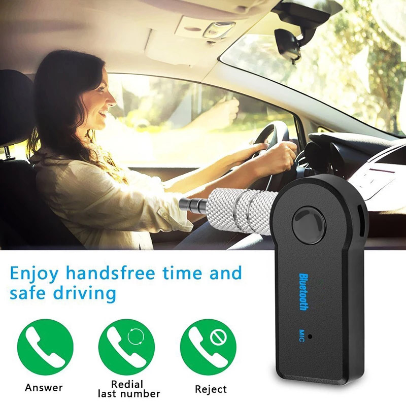 Graceful Bộ Thu Phát Bluetooth 5.0 Không Dây 2 Trong 1, Giắc Cắm 3.5Mm Cho Âm Nhạc Xe Hơi
