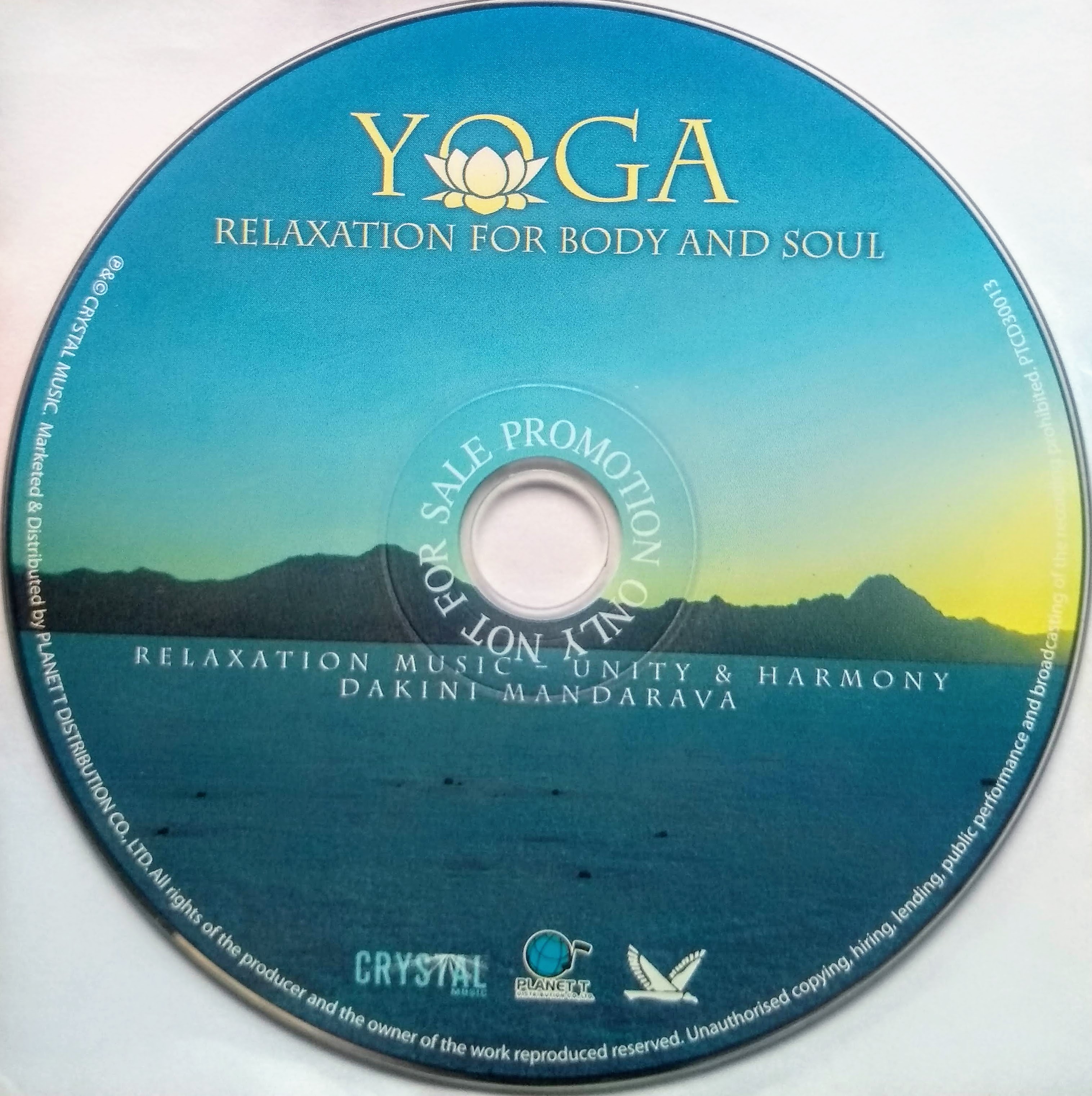 CD (Promotion) Dakini Madarava - Yoga  : Relaxation For Body And Soul (CD Only)