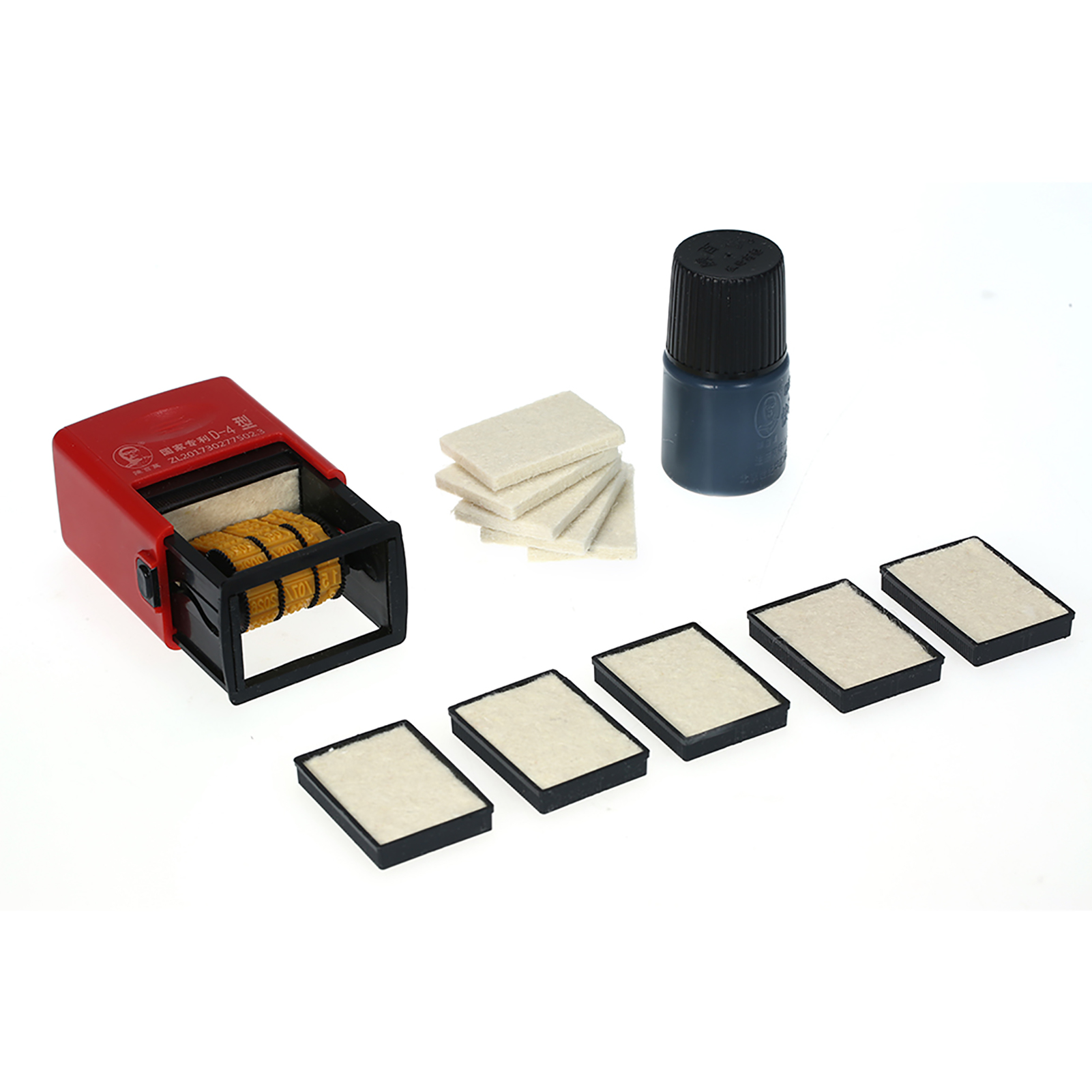 Handheld Portable Date Stamp Printer Quick-Drying Ink Date Printing Coding Machine for Food Plastic Bag Bottle Metal Cans Paper