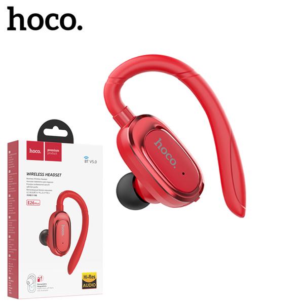 HOCO หูฟังบลูทูธ Bluetoothสำหรับติดรถยนต์พร้อมไมโครโฟน รุ่น E26 plus