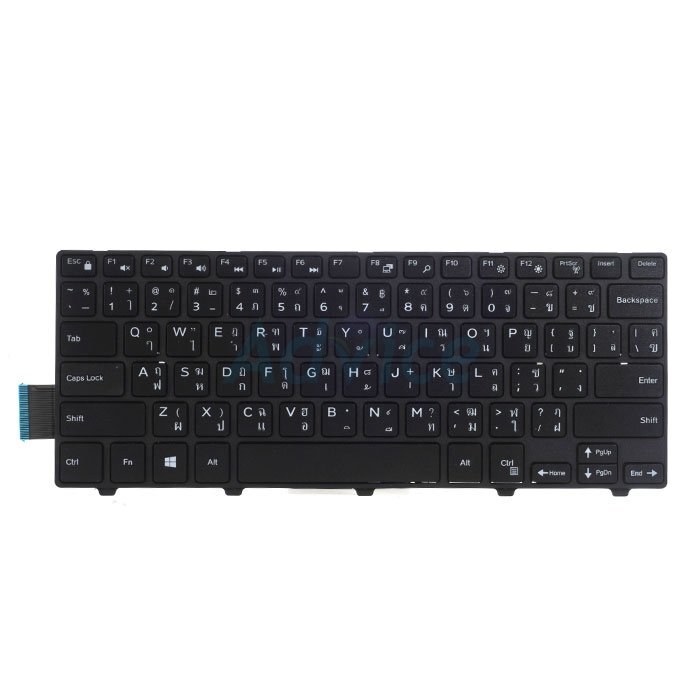 Keyboard DELL 5458 (Black) 'PowerMax' (สกรีนไทย-อังกฤษ)