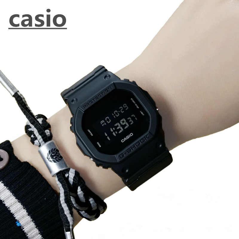 BABY-G เบบี้จี casio นาฬิกาผู้หญิง รุ่น DW-5600BBสายเรซิ่น พร้อมกล่องและประกัน 1ปี