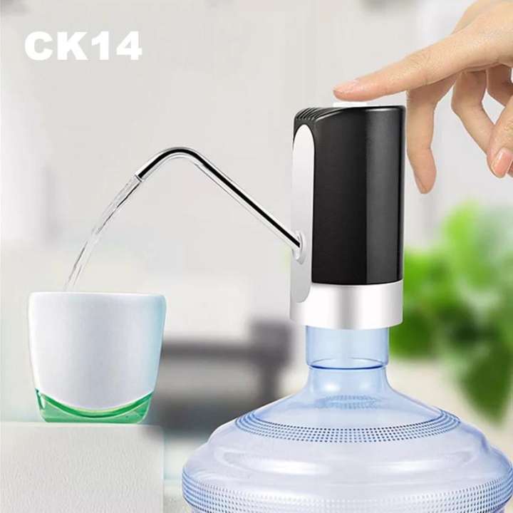 CK14 เครื่องปั้มน้ำดื่มอัตโนมัติ ที่ปั้มน้ำถัง ที่สูบน้ำ สะอาดและอนามัย แบบชาร์จไฟ รุ่น M020