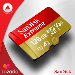 สินค้า sandisk Micro Sd Card Extreme 128GB A2 รุ่นใหม่ SDXC Class u3 อ่าน 160Mb/S เขียน 90Mb/S (SDSQXA1-128G-GN6MN) ไมโครเอสดีการ์ด แซนดิส เมมโมรี่ ใส่ แท็บเล็ต โทรศัพท์ มือถือ สมาร์ทโฟน Gopro 4, 5, 6 SJCAM ประกัน Lifetime ปี โดย Synnex