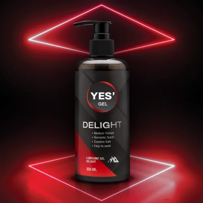 [ลดกระหน่ำเปิดร้านใหม่!] YES' Delight Gel เจลหล่อลื่น Water-based ให้ความลื่นที่ยาวนาน กลิ่น Romantic Scent ปริมาณ 300ml