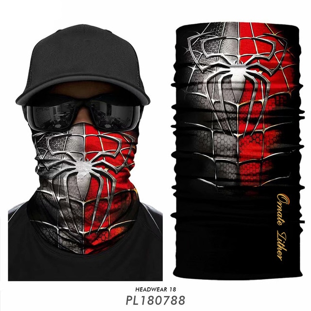 Venom Bandana Scarf Braga Cuello Mask Mascarillas The Punisher Face Shield Bufanda Hombre Windproof Ski Balaclava Vendetta Tube