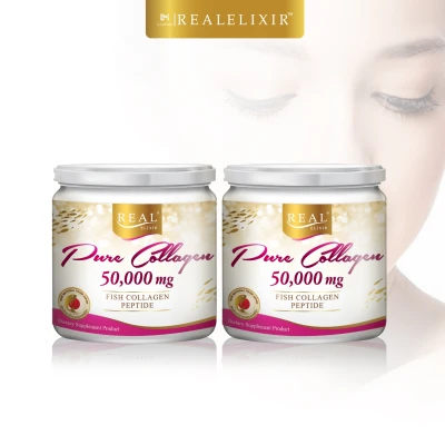 Real Elixir Pure Collagen 50,000 Mg (เรียล เพียว คอลลาเจน 50,000 มิลลิกรัม) - แพ็คคู่สุดคุ้ม