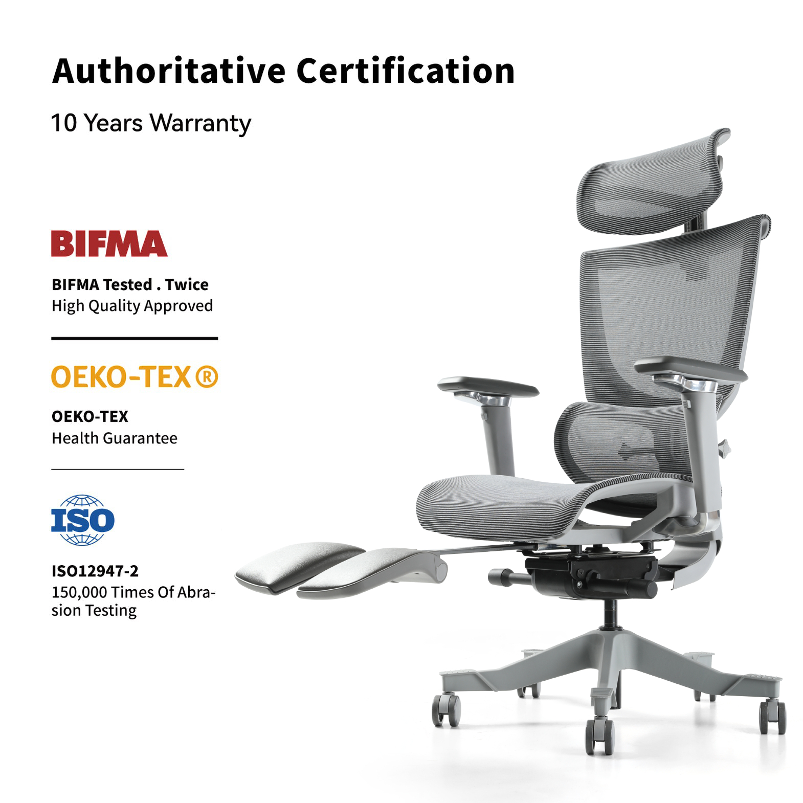 [10 years warranty] GAG Ergonomic Desk Chair, 360°Swivel Mesh Back Wide Computer Chair Criss Cross Chair,Adjustable Lumbar Support & Flip-up Armrests เก้าอี้โฮมออฟฟิศ เก้าอี้คอม ที่วางเท้า กว้าง รองรับกระดูกก้นกบ เจ้าแรกในไทย 5D armrest technology ราคา 35,789 บาท*ส่งฟรี