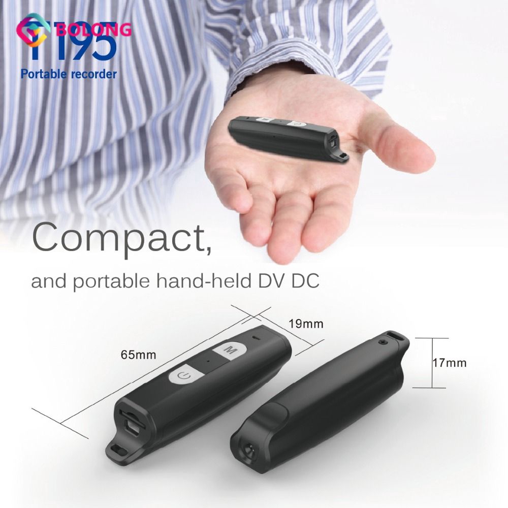 T195 HD 1080P Sensor Night Vision Camera Motion mini DVR digital pen