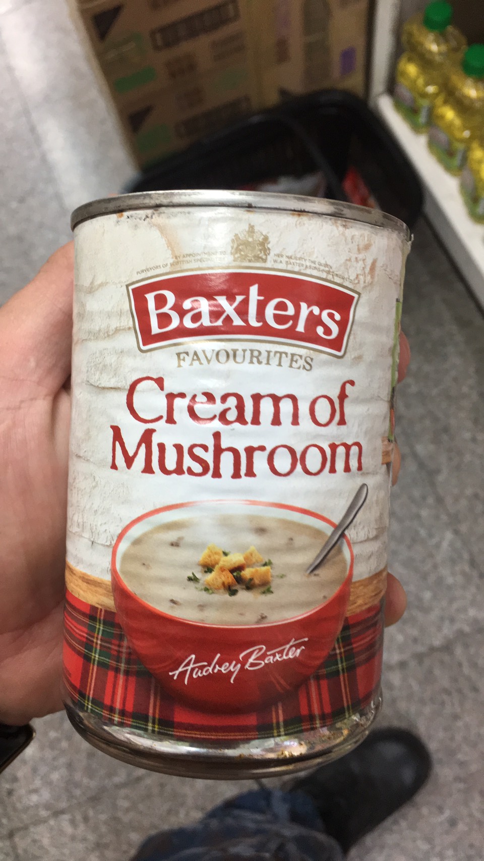 Baxters cream of mushroom soup แบ็กซ์เตอร์ ซุปครีมเห็ด 400g