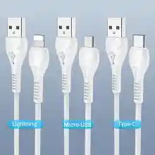 ภาพขนาดย่อของภาพหน้าปกสินค้า( HOCO Thailand ) X37 Premium USB Cable สายชาร์จและโอนถ่ายข้อมูล 1 เมตร (2.1A ) สายสีขาวทรงกลม PVC braid ป้องกันการพันกันของสาย รับประกันโดย Hoco จากร้าน hoco บน Lazada ภาพที่ 3