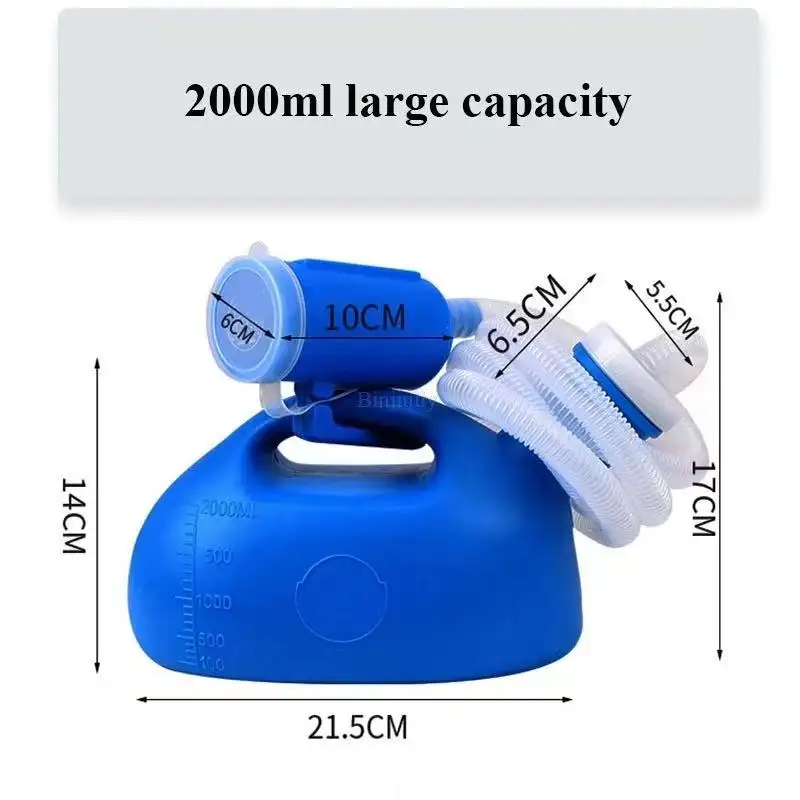 ภาพสินค้าโถปัสสาวะ 2000ML ซิลิโคนตัวรับปัสสาวะแบบพกพาความจุขนาดใหญ่ ปัสสาวะผู้สูงอายุที่มีท่อ ระงับกลิ่นปัสสาวะ เUrinal ครื่องปัสสาวะสำหรับผู้ใหญ่ เด็กๆ และผู้สูงอายุ Portable Urine Receiver จากร้าน wjhh บน Lazada ภาพที่ 4