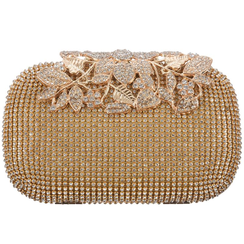 thumbnail interactive-video image 1 of Soft Women Evening Bags Diamond Rhinestones Clutch... – Grandado 1 of 13
