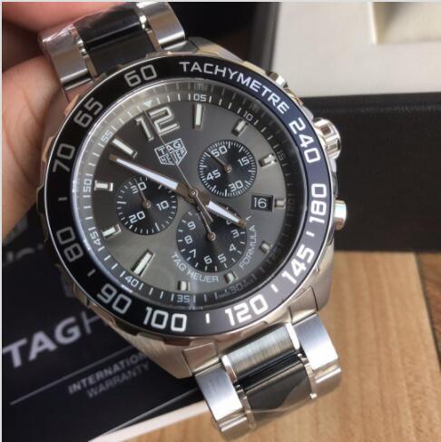 TAG Heuer Formula 1 Chronograph Grey Dial Watch CAZ1011.BA0843