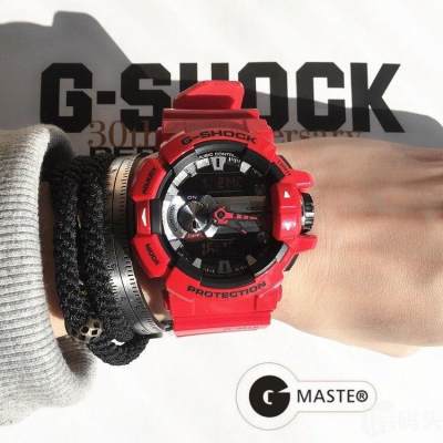 Casio G-shock นาฬิกาผู้ชายสีแดงรุ่น GBA- 400-4ADR Casio G-shock นาฬิกาผู้ชายสีแดงรุ่น GBA- 400-4ADR