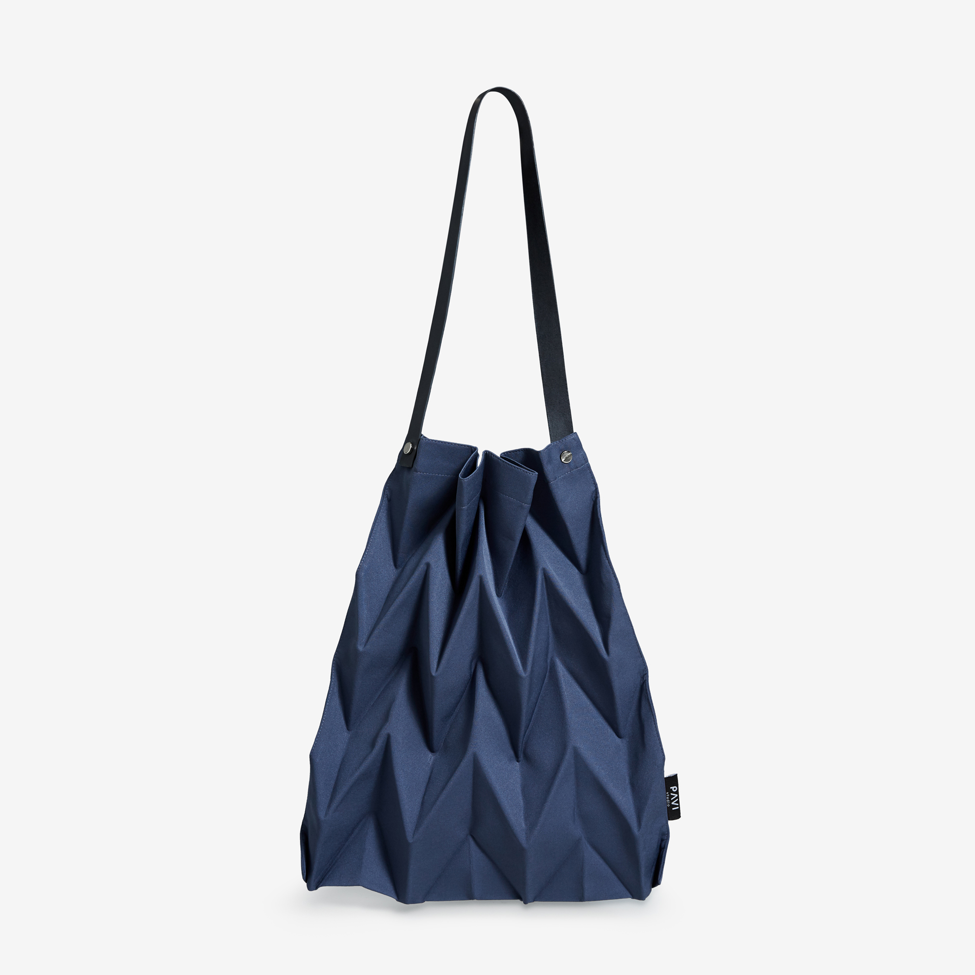 Pavi Studio - W Pleat Navy กระเป๋าสะพายข้าง กระเป๋าสะพายผญ กระเป๋า 