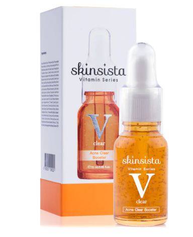 Skinsista V acne clear booster 15 ml. เซรั่มบำรุงผิว สกินซิสต้า วี แอคเน่ เคลียร์ บูสเตอร์ 15 มล.