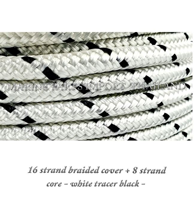 York Line Cover Rope Rope Polyester boatmarine sailboat line 16 strand braided cover 8 ...