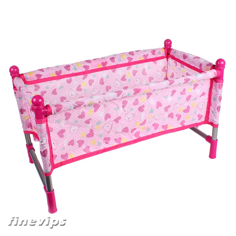 1Set Reborn Doll Bed Baby Toddler Crib Baby Doll Bed Play House Toys ...