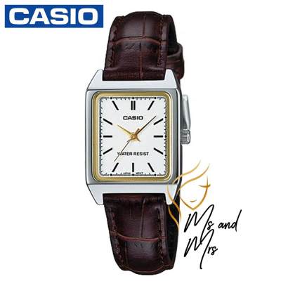 Casio Standard นาฬิกาข้อมือผู้หญิง สายหนัง รุ่น LTP-V007L-7E2UDF (หน้าขาวขอบทอง) Casio Standard นาฬิกาข้อมือผู้หญิง สายหนัง รุ่น LTP-V007L-7E2UDF (หน้าขาวขอบทอง)