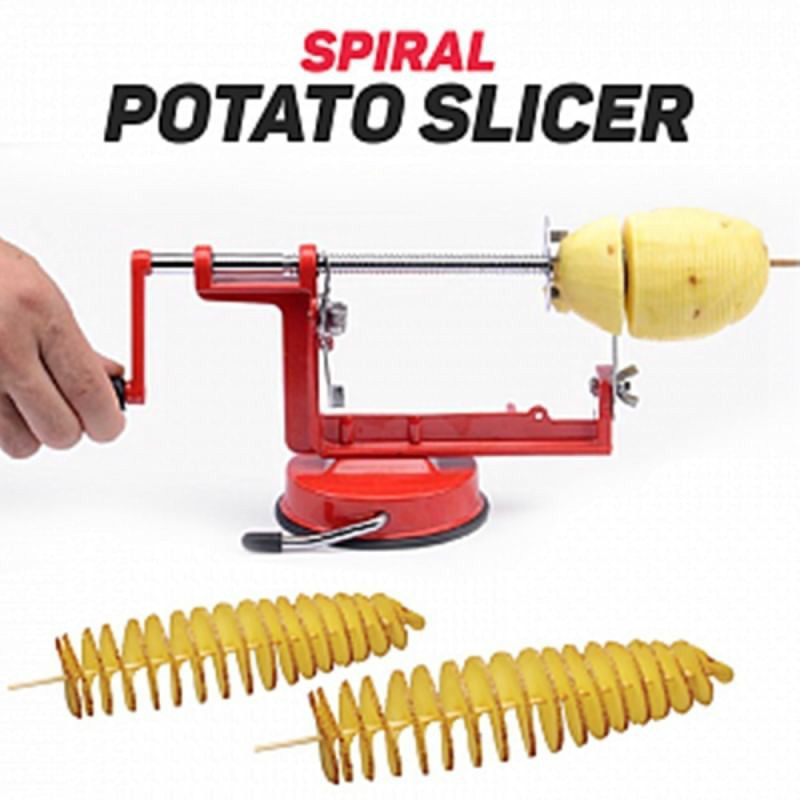 Spiral Potato Slicer เครื่อง สไลด์ บิด เกลียว มันฝรั่ง