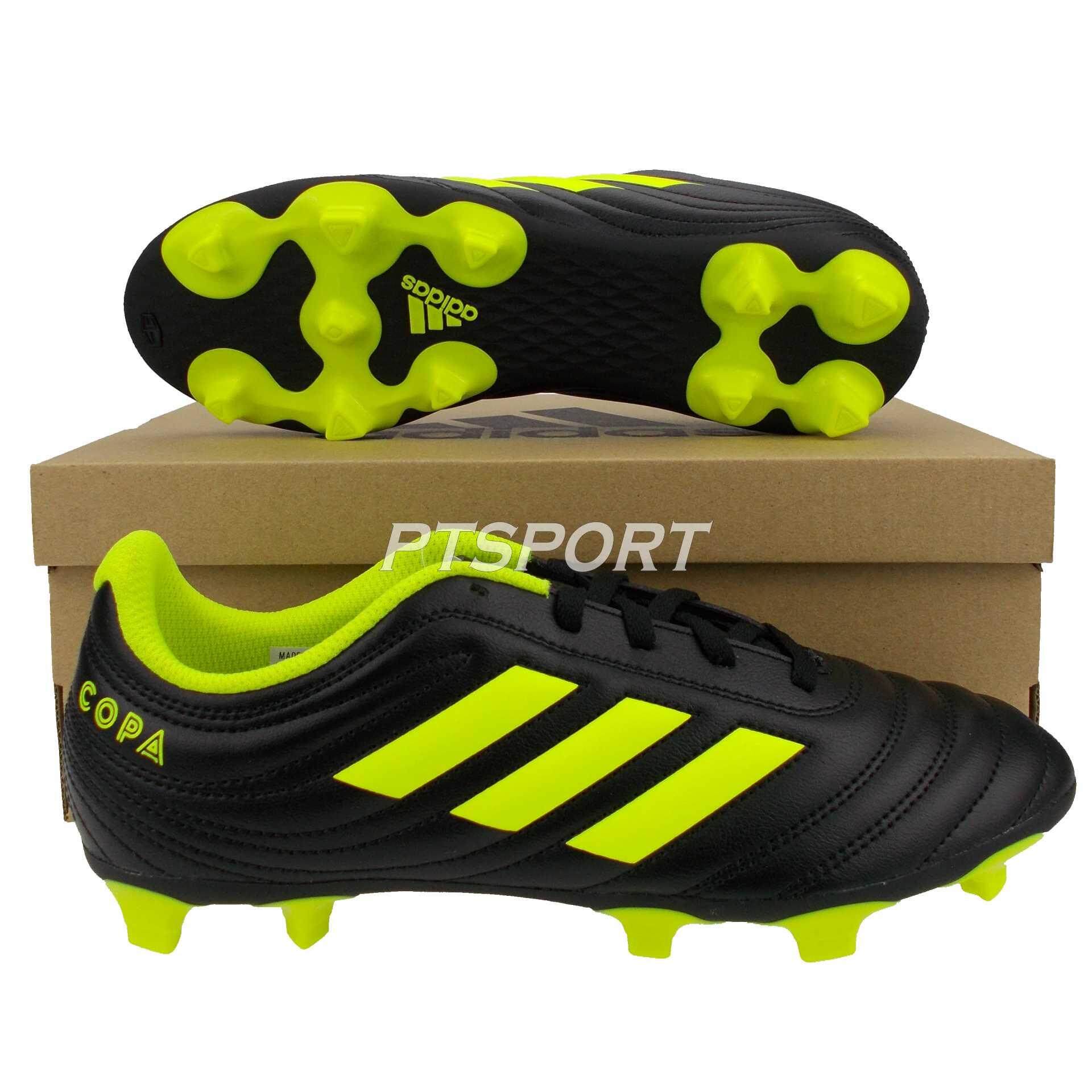 รองเท้ากีฬา รองเท้าสตั๊ดเด็ก Adidas D-98088 COPA 19.4 FG J ดำเหลือง