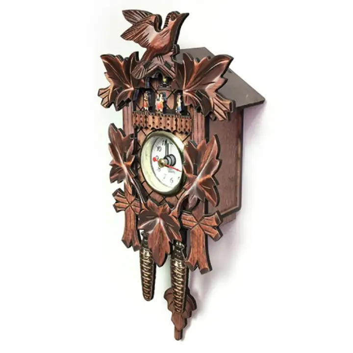 Vintage Home Decorative Bird Wall Clock Hanging Wood Cuckoo Living Room Pendulum Craft Art For New House Brown 2 Lazada Singapore - Wall Clock Art And Craft Vintage Home Decorative Bird Wall Clock Hanging Wood Cuckoo Living Room Pendulum Craft Art For New House Brown 2 Lazada Singapore - Wall Clock Art And Craft