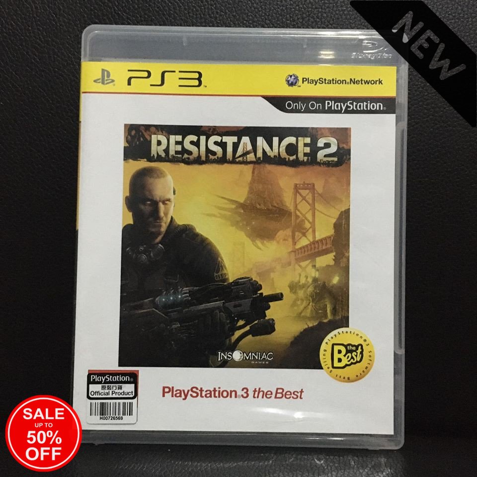 ENGLISH PS3 Resistance 2 PS3 แผ่นเกม มือ 2 แผ่นสภาพดี resistence resist ...