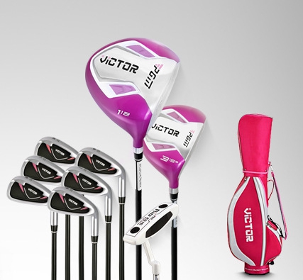 PGM VICTOR GOLF CLUBS SET Graphite Lady RIGHT HAND (LTG007) ถุงชมพู สินค้าลดราคา ลดล้างสต็อก