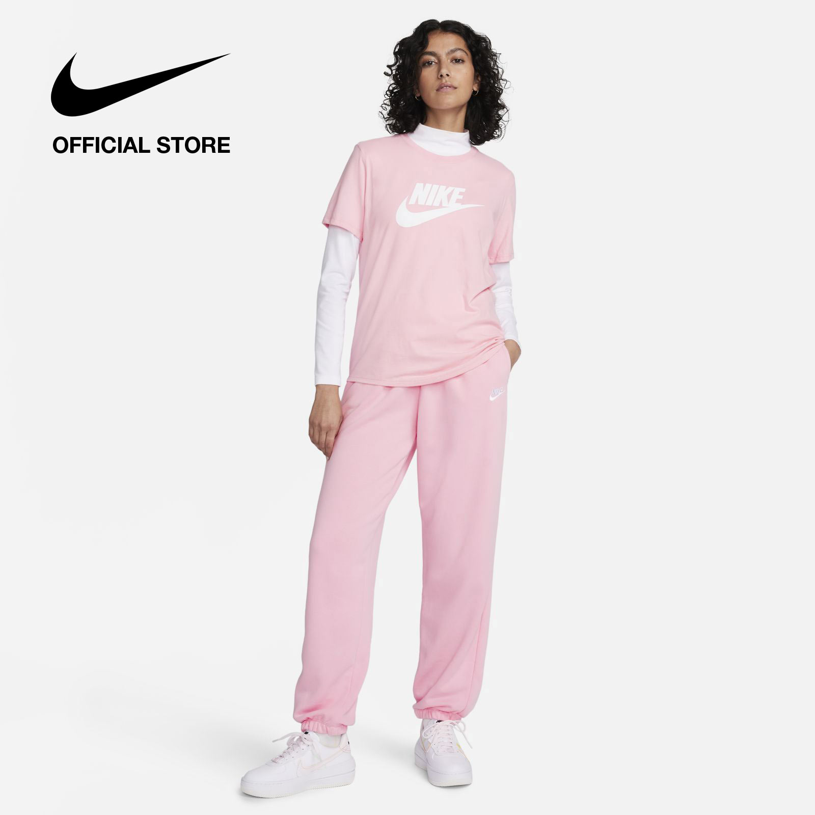 Nike Womens Sportswear Essentials Logo Tee Soft Pink Nike Thaipick 9829