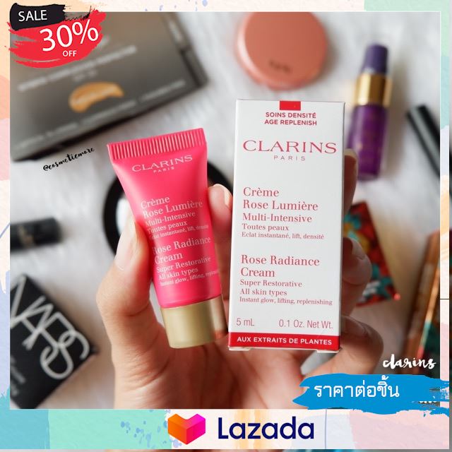 ..ผลิตจากวัตถุดิบคุณภาพดี.. พร้อมส่ง! ❤️ clarins super restorative rose radiance all skin types 5ml ...ภูมิใจเสนอ...