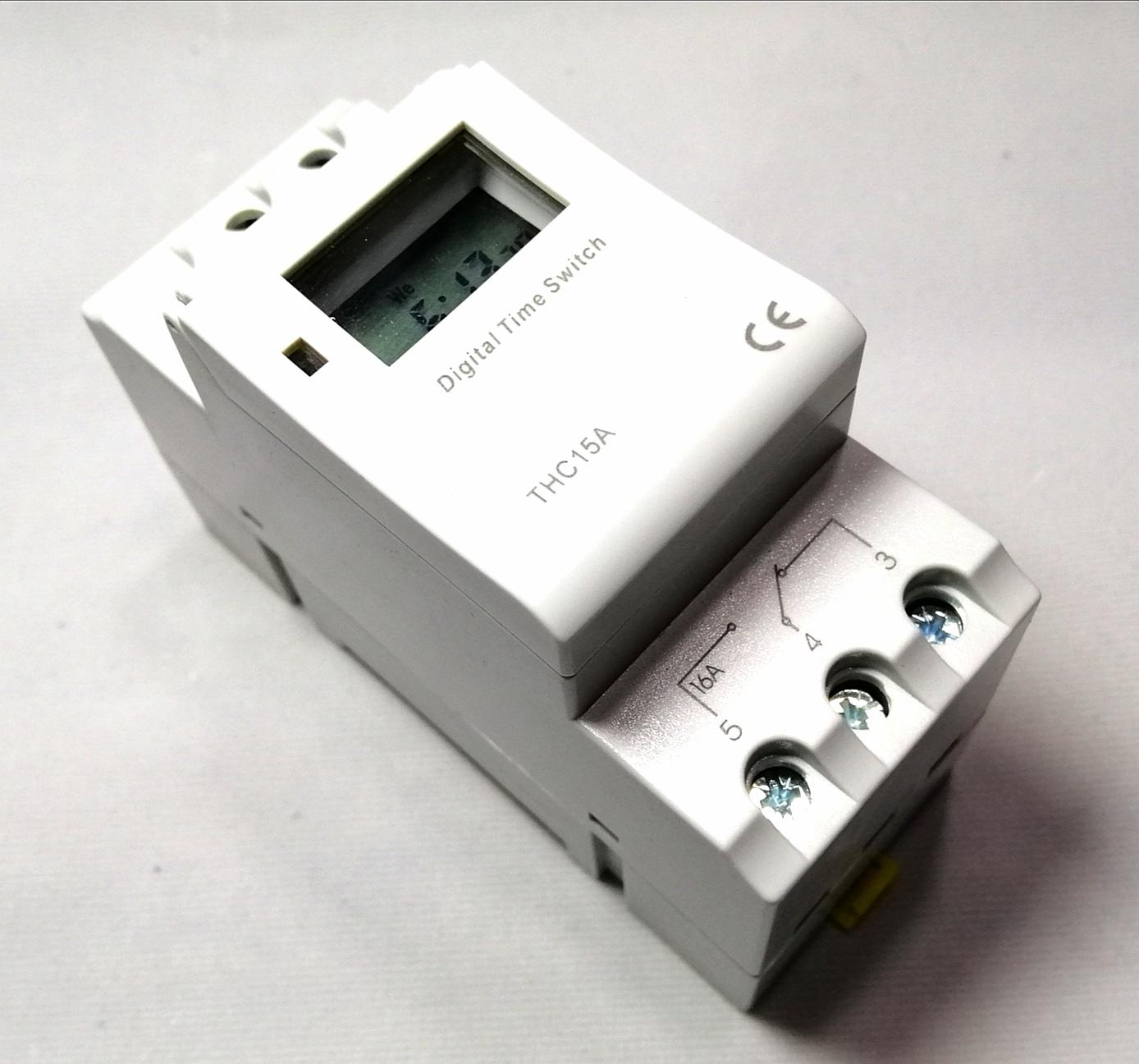 ทามเมอร์ ตั้งเวลา ไทม์เมอร์ DC 12V 16A รุ่น THC15A Timer Switch ...