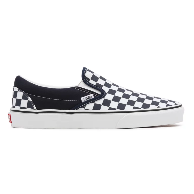 Vans รองเท้าผ้าใบ Classic Slip On Checkerboard Parisian Night True