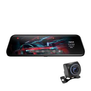 Anytek T12 + 9.66 นิ้วหน้าจอสัมผัส หน้า1080 p หลัง 720 p Dual เลนส์กล้อง DVR กระจกมองหลัง Night vision Dash Cam Video Recorder  G - sensor มีภาษาไทย รุ่นใหม่ล่าสุด ราคาถูกที่สุดในประเทศไทย