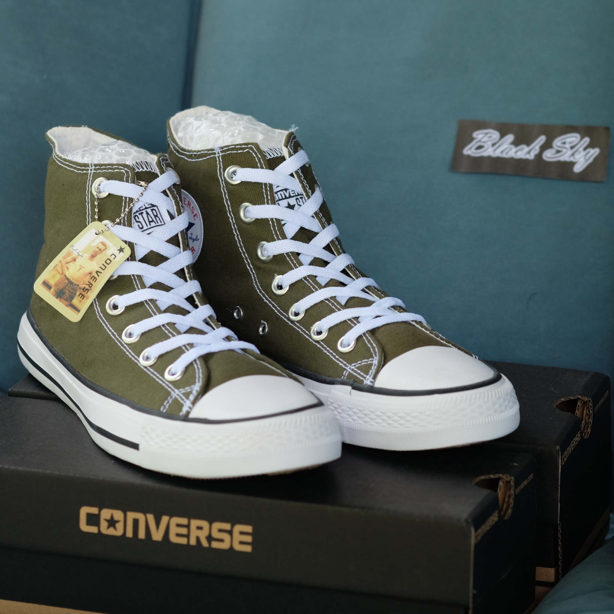 Herbal cheap green converse