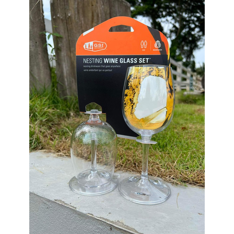 GSI Outdoors Nesting Champagne Flute Set