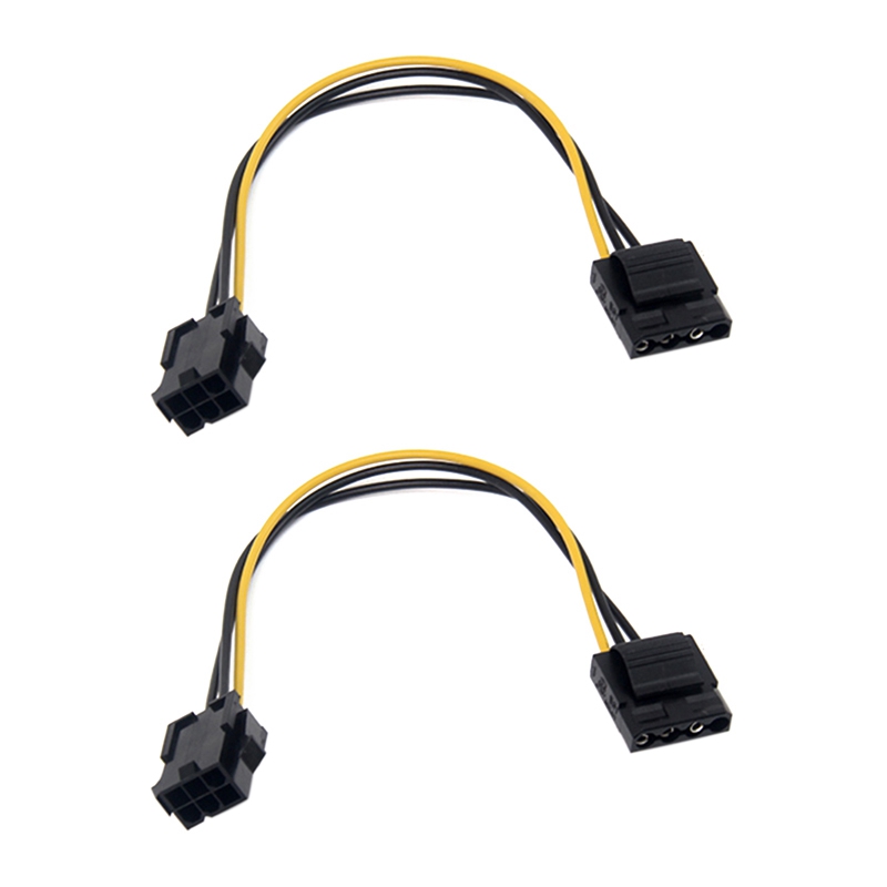 20 Pcs Molex To PCI E Power Adapter IDE 4Pin 4 Pin Female To 6 Pin 20-pcs-molex-to-pci-e-power-adapter-ide-4pin-4-pin-female-to-6-pin