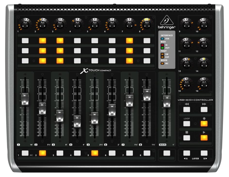 Behringer X Touch Compact ของแท้รับประกัน1ปี คอนโทรลเซอร์เฟส Control