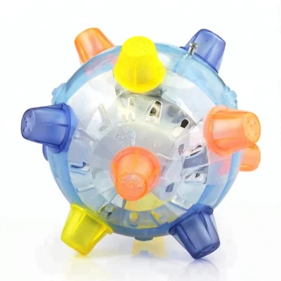 LED Light Up Jumping Crazy Ball Toy, Kids Developmental Musical Ball