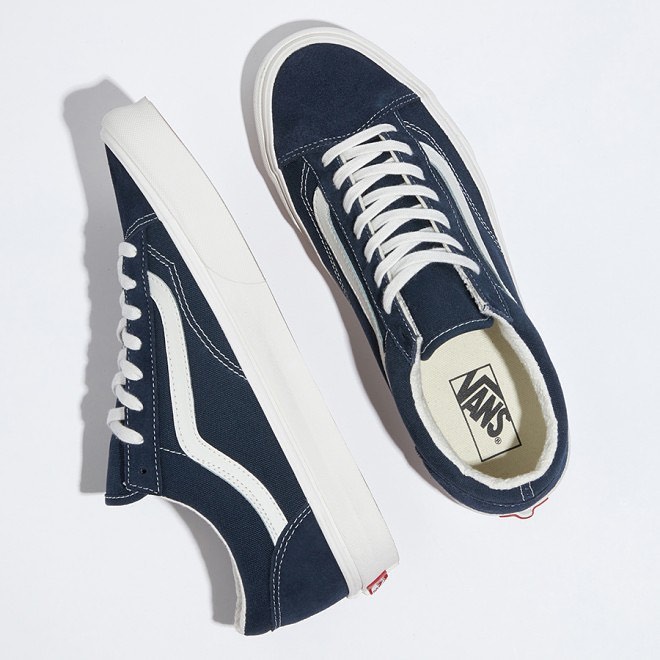 VANS Quan Zhilong GD พร้อมสไตล์ 36 ทิเบตสีน้ําเงินแก๊งต่ําย้อนยุครองเท้าผ้าใบ VN0A3DZ3RFL