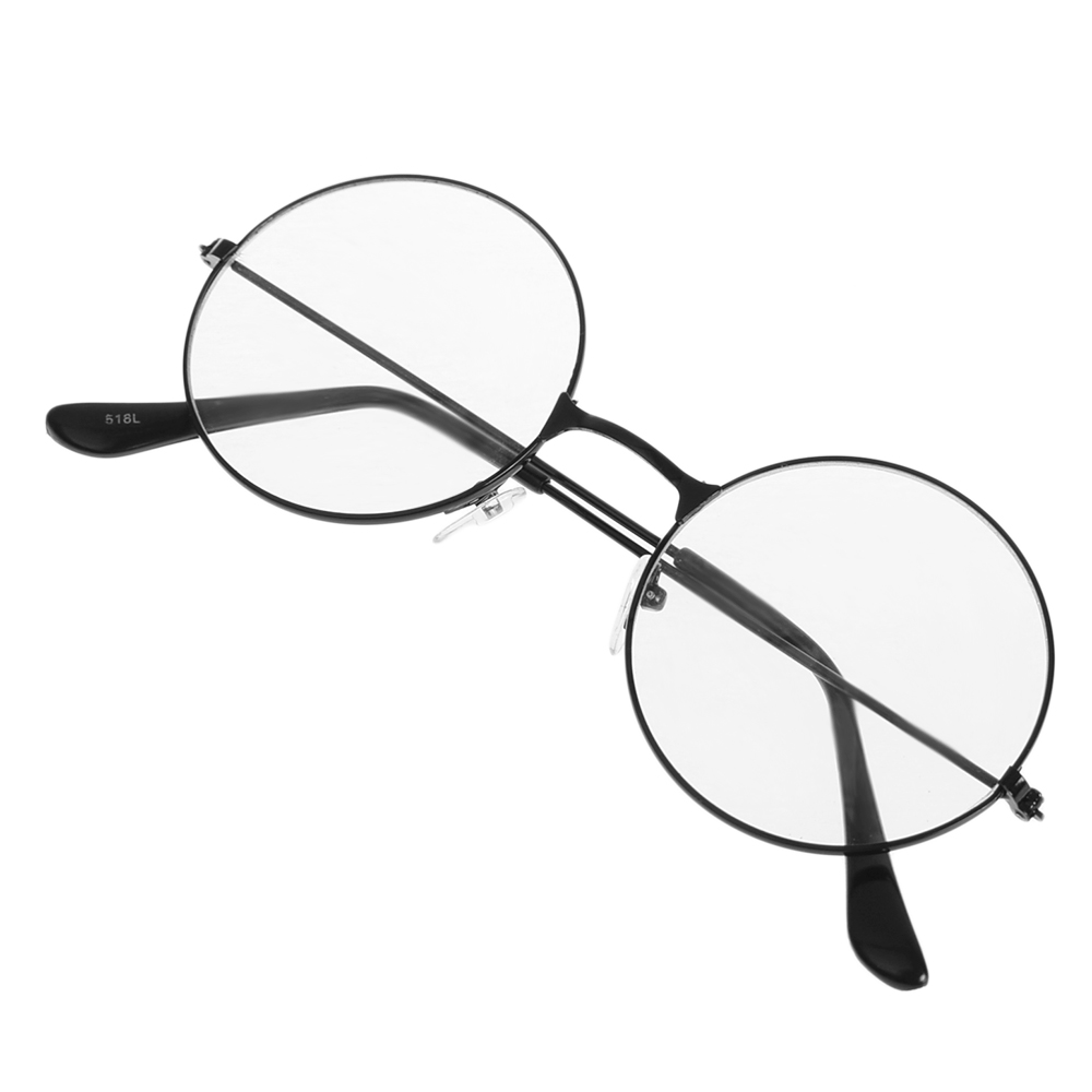 Lens Eye Metal Clear Women Large Round Glasses Frame