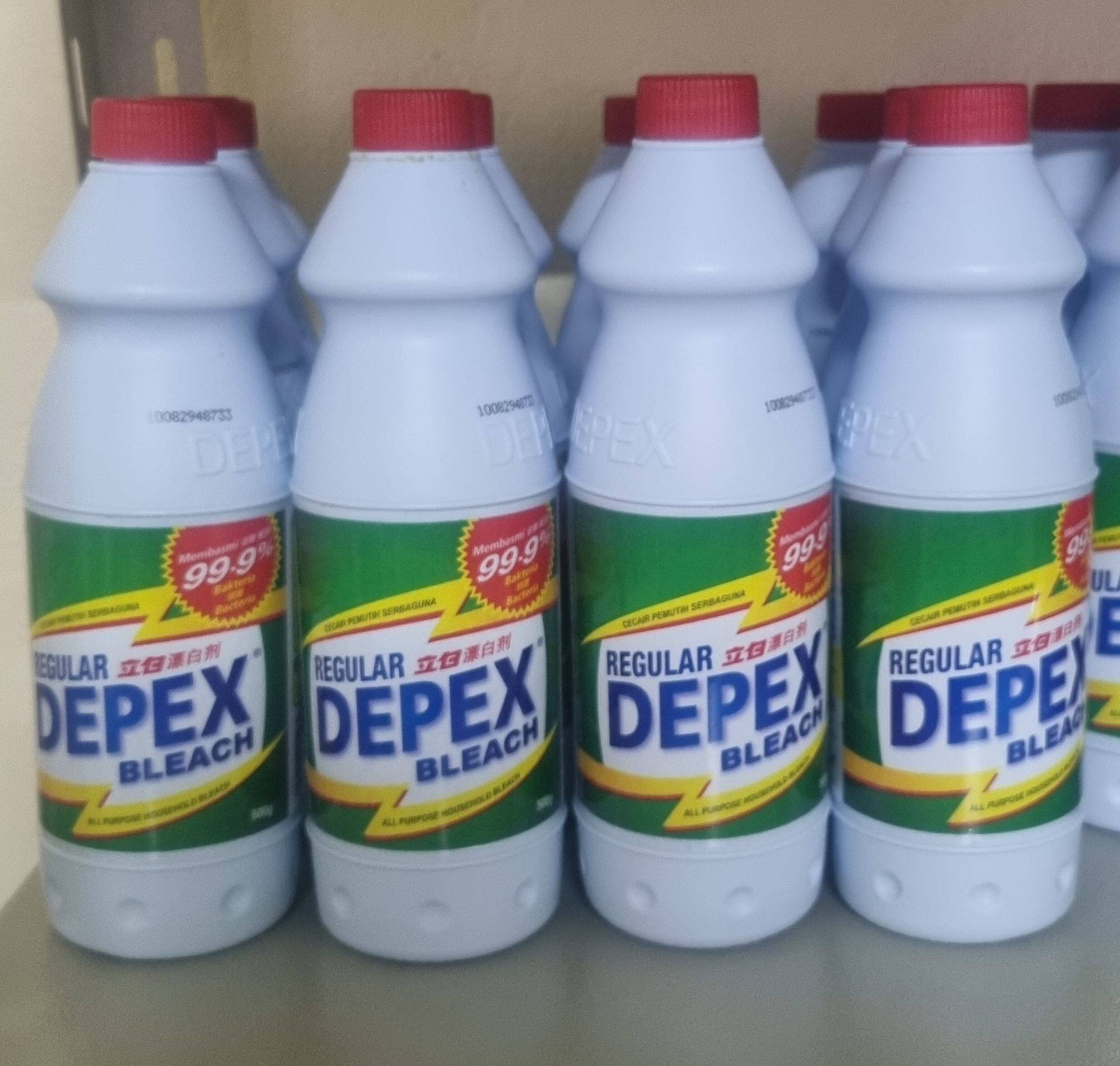 DEPEX น้ำยาฟอกผ้าขาวมาเลย์ ขนาด 500 มล. ของแท้ 100%  จำนวน แพ็ค 2 ขวด