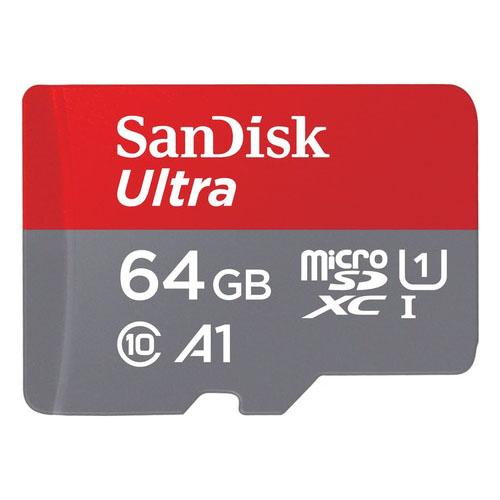 SanDisk Ultra microSDXC C10 100MBs R-64GBU1 A1 UHS-1 4x6 10Y SDSQUAR_064G_GN6MN   เมมโมรี่การ์ด ไมโครเอสดี การ์ด 