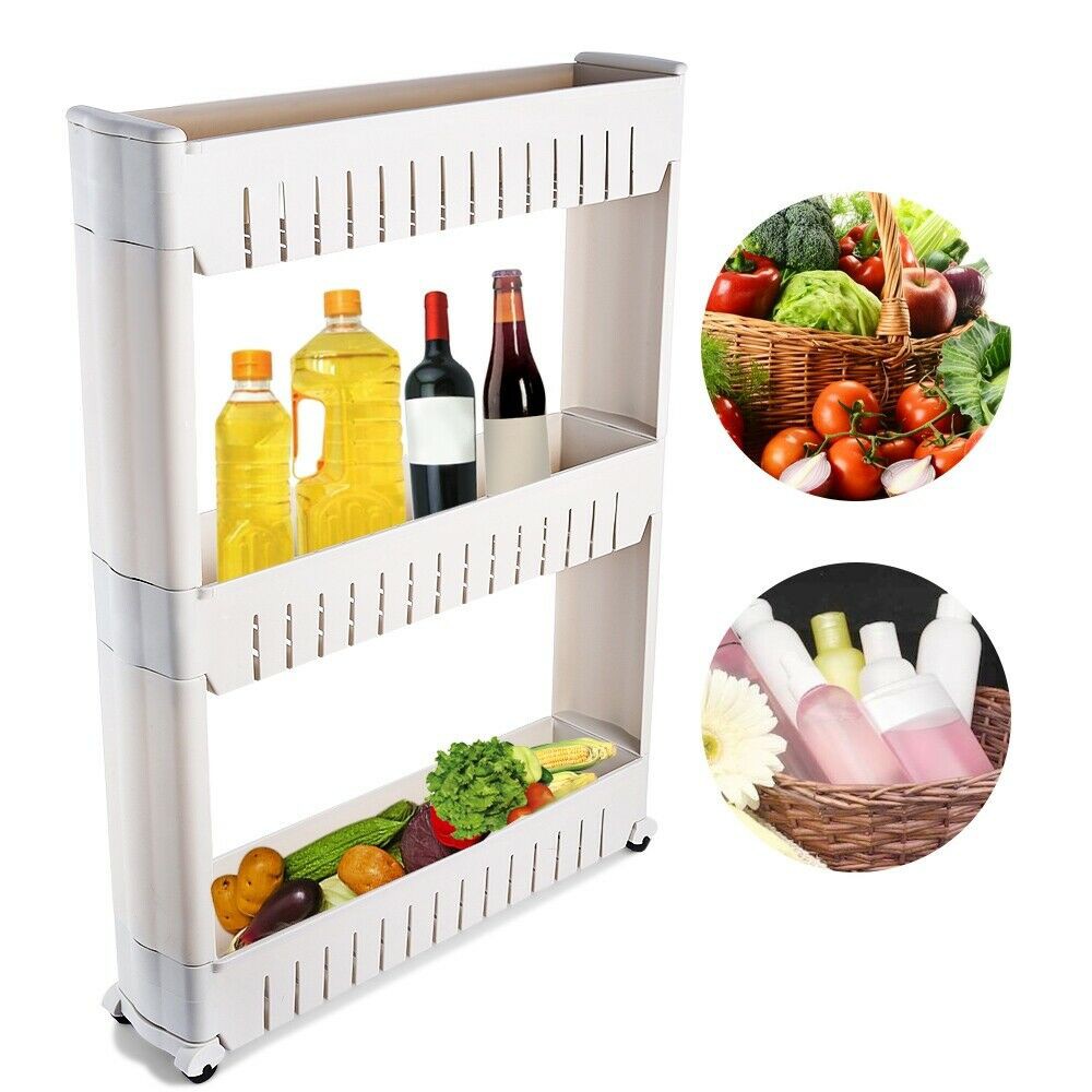 Hot Sale Shelf Kitchen Rack with wheels plastic new step asia ชั้นวาง ...